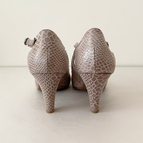 Sam & Libby - Patent Leather Croc Print Heels - Picture 4 of 4